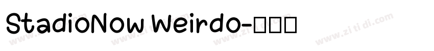 StadioNow Weirdo字体转换